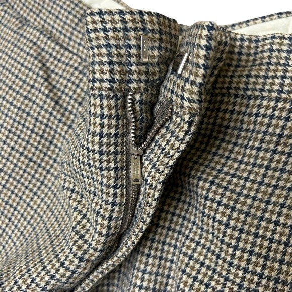 True Vintage 1950s Multicolor Houndstooth Wool Trousers Pants 32x26.5 - Picture 2 of 13